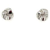 Sterling Silver 9mm Knot Stud Earrings E29 image