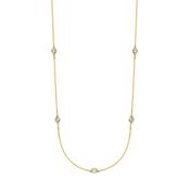 9ct Gold CZ Mademoiselle Necklace GPZ456 image