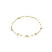 9ct Gold Cz Améline Bracelet GB492 image