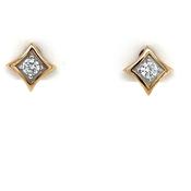 9ct Gold CZ Stud Earrings GEZ802 image