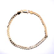 Men's Gold-plated 4.6mm Curb Bracelet GF0006 8 inch image