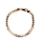 Men's Gold-plated 6mm Curb Bracelet GF0007 8 inch image