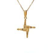 18ct Gold-plated St. Brigid's Cross GFCC099 image