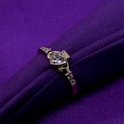 18ct Gold-plated CZ Claddagh Ring GF6667CZ image