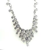 Sterling Silver CZ Raindrop Necklet GL1539 image
