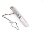 Sterling Silver 7mm Matte/Polished Tiebar GL1555 image