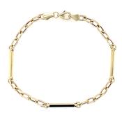 9ct Gold Three Bar Bracelet GB493 image