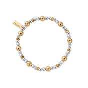 ChloBo Sterling Silver/Gold plated Sparkle Ball Bracelet image