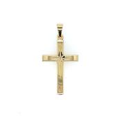 9ct Yellow Gold Polished Star Cross GP864