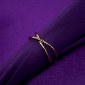 9ct Gold Crossover Ring GR442