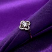 9ct Gold CZ Vintage Style Ring GRZ272 image