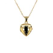 Gold-plated Silver Heart Locket GSL03
