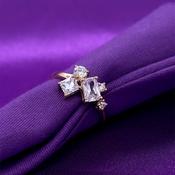 9ct Gold CZ Scatter Ring GRZ383 image