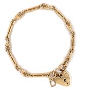 Heirloom 9ct Gold Trombone Link Bracelet HB03 image