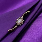 Heirloom Opal &amp; Diamond Gold Brooch HP18 image