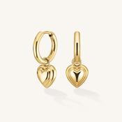 Rosefield Heart Pendant Hoop Earrings JEHPG J985 image
