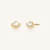 Rosefield Pearl Halo Stud Earrings JEMPG J1291 image