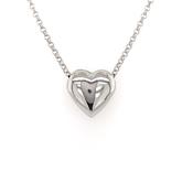 Sterling Silver Puffed Heart Pendant JES193 image