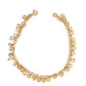 Sterling Silver Gold-plated Multi Sun Disc Charm Bracelet KZ009GB image