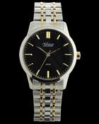 Telstar Men's Steel Two-tone Black Bracelet Watch M1062 BXK
