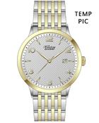 Telstar Men's Manhattan Two-tone Bracelet Watch M1078 BXS image