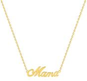 Bijoux D'Or 18ct Gold-Plated Mama Necklace  MAMAPC