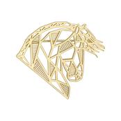 Gold Plated Filagree 3D Horse Brooch N1001 image