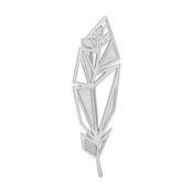 Sterling Silver Filagree 3D Rose Brooch N1002 image