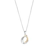 Sterling Silver Two-tone Open Circle Pendant N4553 image