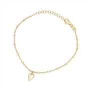 Gold Plated Heart Drop Bracelet N8177 image