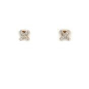 9ct Gold CZ Kiss Stud Earrings GEZ809 image