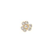 9ct Gold CZ Shamrock Piercing Earring NG3700