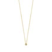 9ct Gold Floating Lab Diamond Rubover Slider Necklet DP098 image
