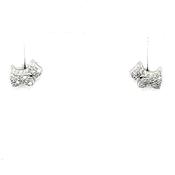 Sterling Silver CZ Scottie Dog Stud Earrings NK021/E image