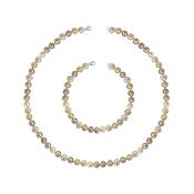 Multi Colour Pearl 6/7mm Necklace Silver Clasp NN1523S