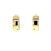 9ct Gold 11mm Wide Hoop Earrings GE1068 image