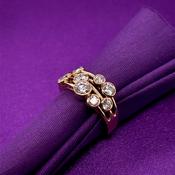 9ct Yellow Gold Lab Grown Diamond 1.61ct Bubble Ring Y13 image