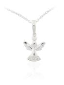 Sterling Silver CZ Angel Pendant N44890 image