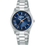 LORUS QUARTZ LADIES STAINLESS STEEL BLUE DIAL BRACELET WATCH RG243XX9 image