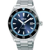 LORUS QUARTZ GENTS STAINLESS STEEL BLUE DIAL BRACELET WATCH RS957DX9 image