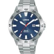 LORUS SOLAR GENTS BLUE STAINLESS STEEL BRACELET WATCH RX341AX9 image