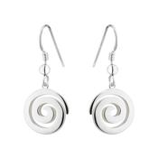 Sterling Silver Celtic Spiral Drop Earrings S33916 image