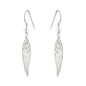 Sterling Silver Celtic Twist Drop Earrings S33919 image