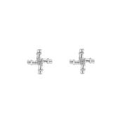 STERLING SILVER ST BRIGID'S CROSS STUD EARRINGS S34206