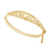 Gold Plated Trinity Knot Bangle S50211 image