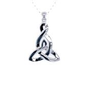 Sterling Silver Celtic Mother &amp; Daughter Pendant SCP055 image