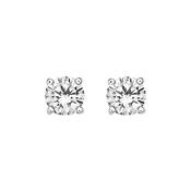 Silver 5mm CZ Stud Earrings SE1031 image