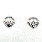 Silver Claddagh 12mm Stud Earrings SE323 image