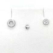 Sterling Silver Single Stud Earring Set of 3 SE3479 image