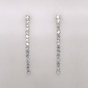 Sterling Silver CZ Raindrop Earrings SER346 image